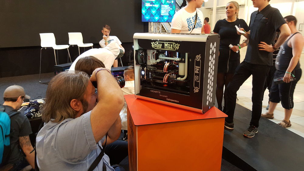 At Dreamhack Casemod