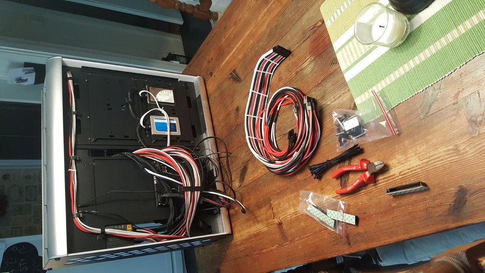 Sleeved all cables myself