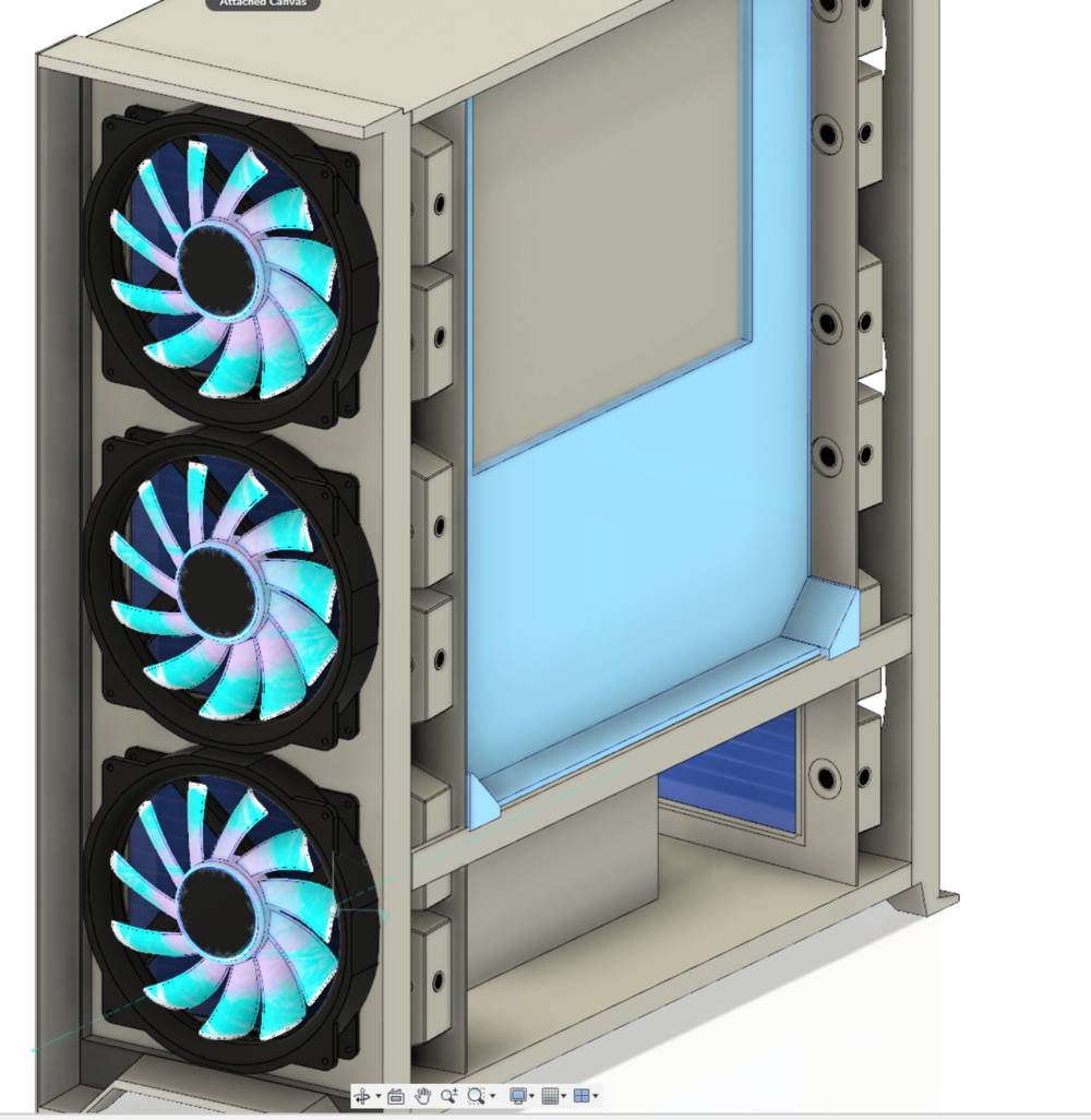 Rear panel idea for case