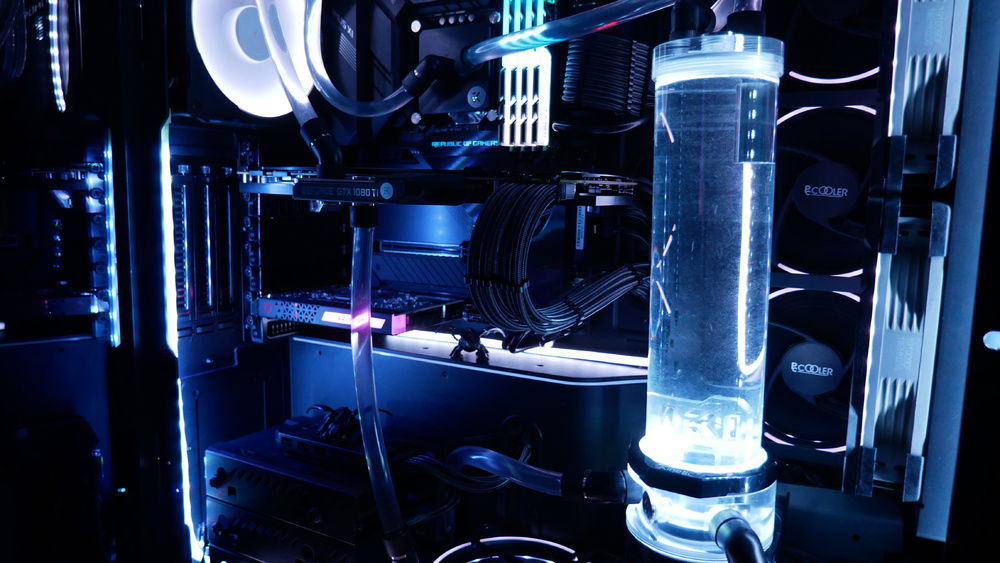 The PCI-e cables from the GPU.