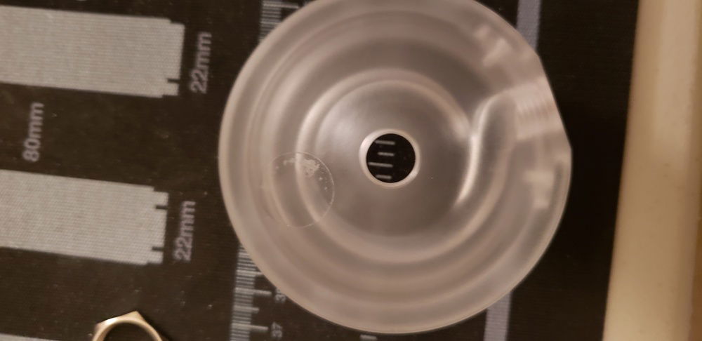 Heres the pump top after the sanding