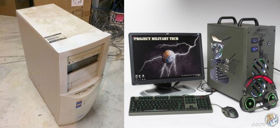 Before after of the mod