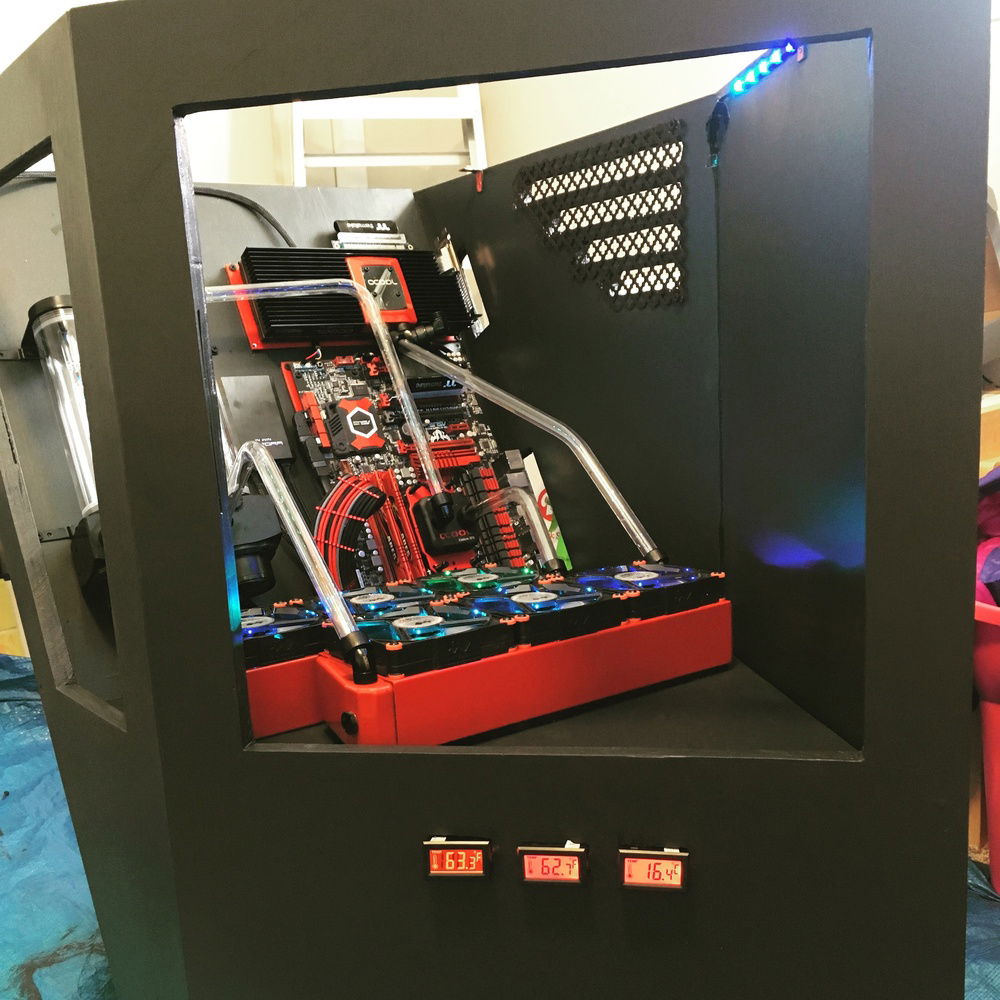 Leak testing the tube runs