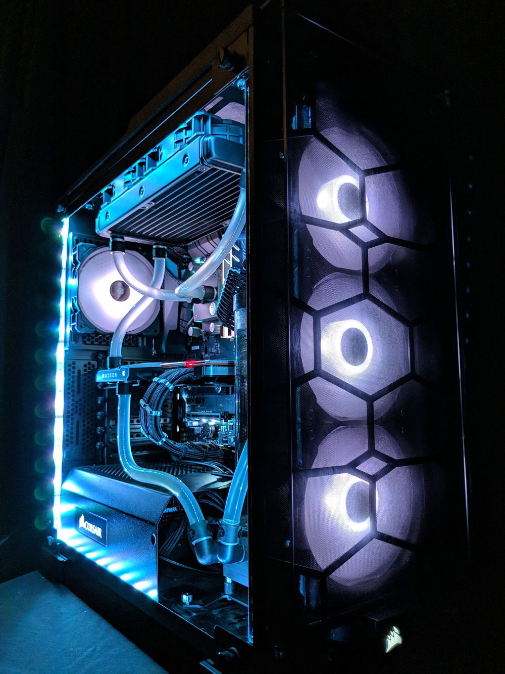 Different lighting of overall build