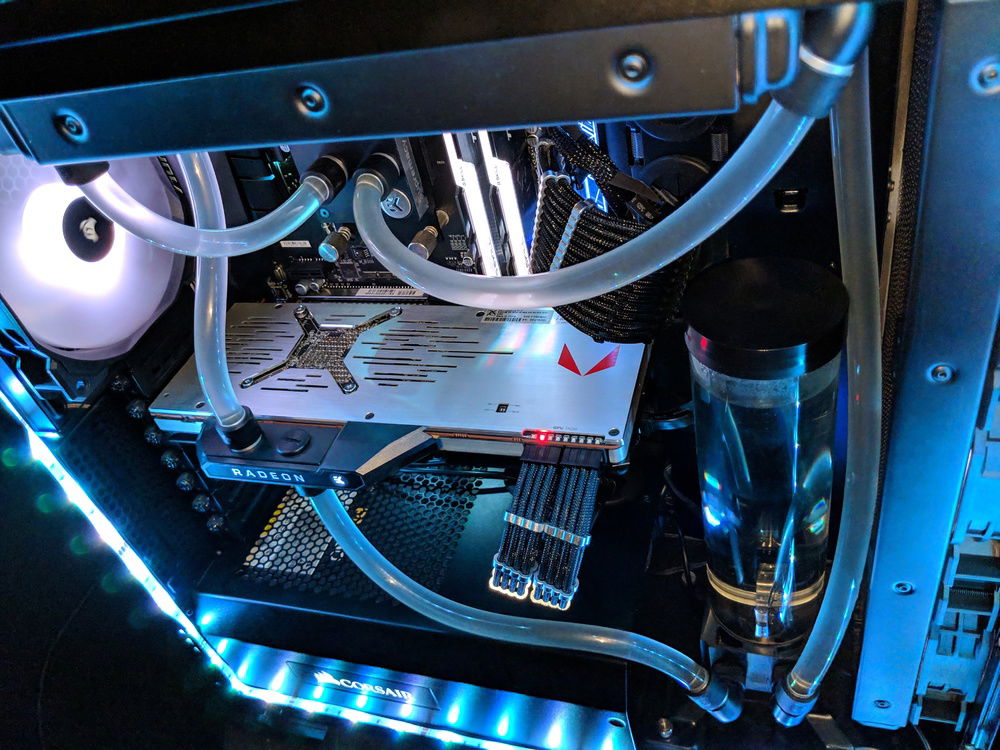 Top down view of build