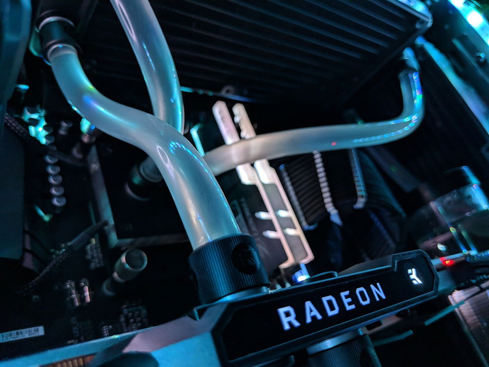 Hose bends from top of GPU