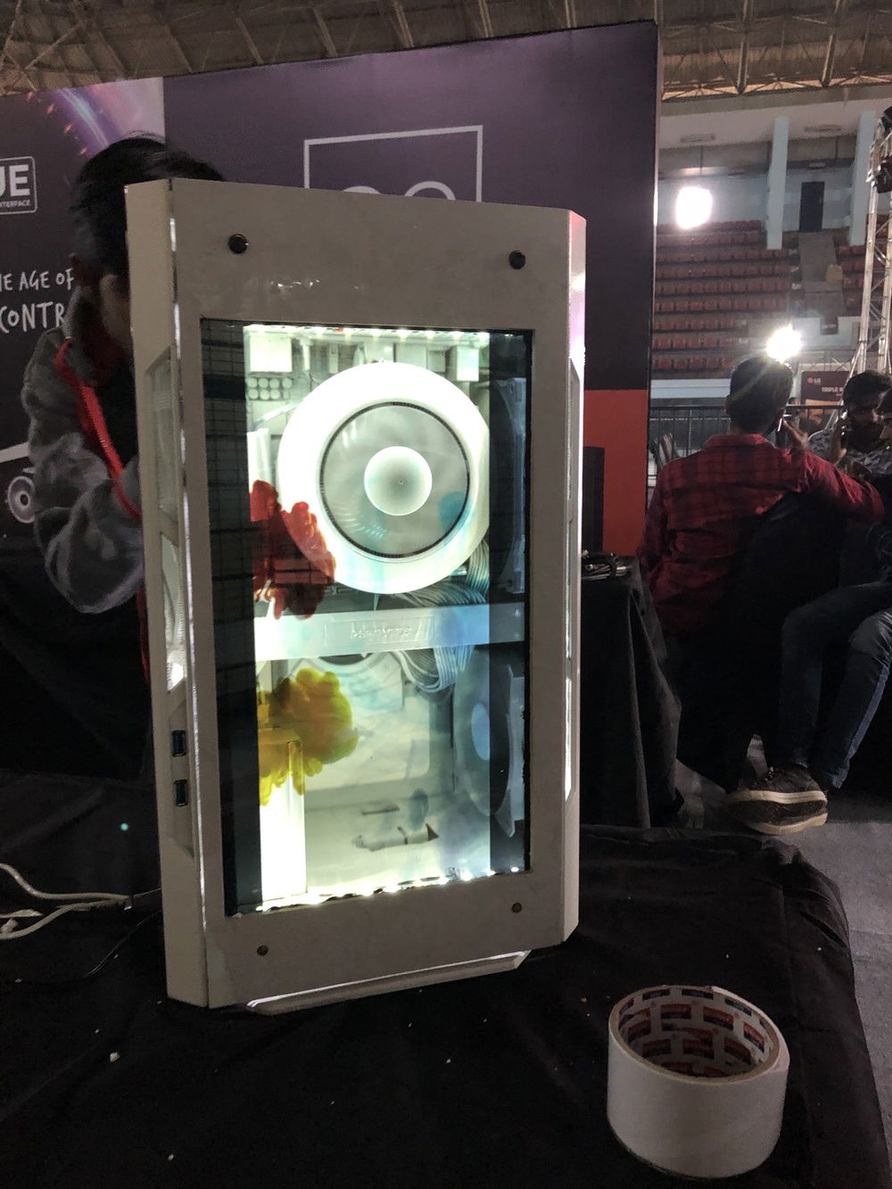 This panel is interactive transparent display