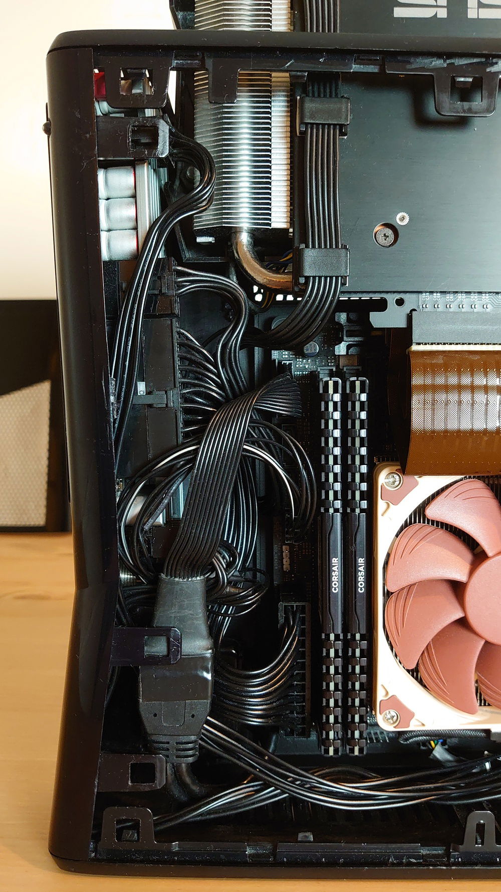 My poor attempt at cable management