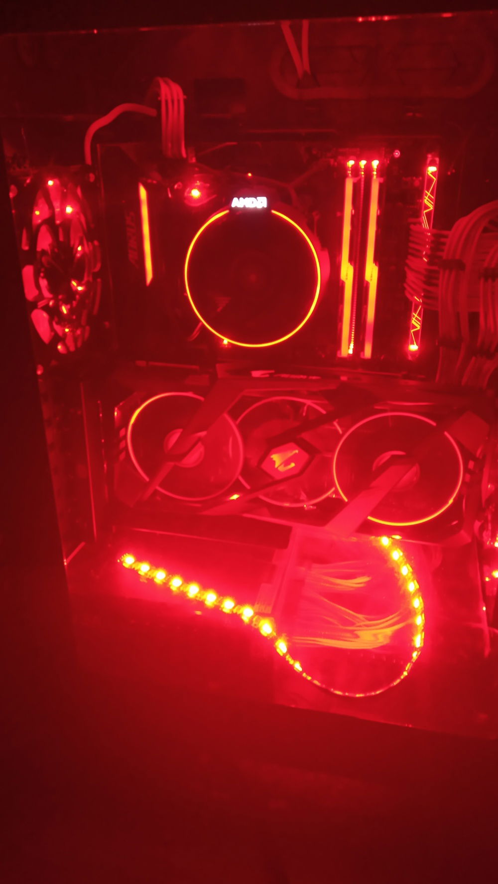 My new Aorus 2070 Super and Custom PSU shroud