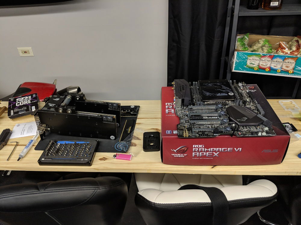 This was when I installed the EKWB Monoblock and I also de-lidded the i9-7920x. Got about 10c improvement on all cores. Chip runs stable on 12c @ 4.8ghz.