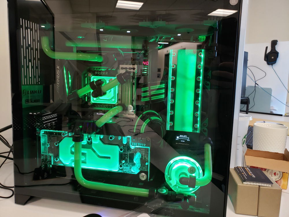 Fully installed and running at the office!