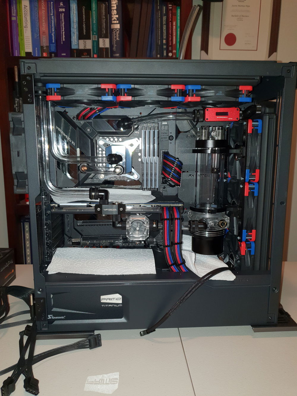 Leak testing with distilled water