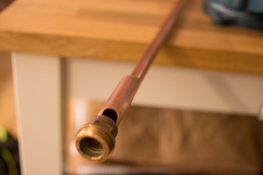 Access holes for cables