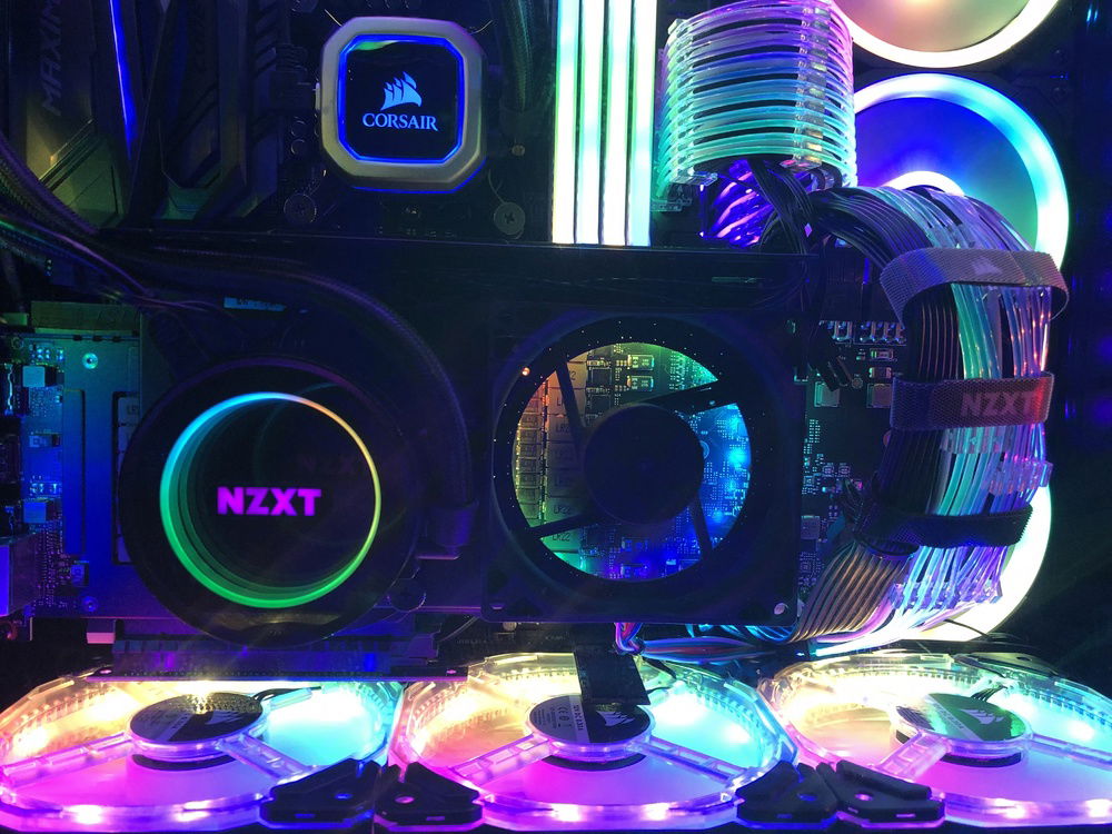 Msi 2080ti gaming x trio with kraken G12 and x52