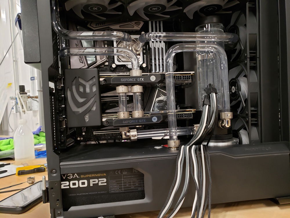 And we're leak testing!