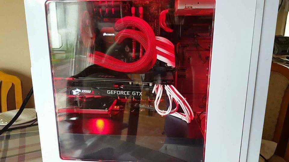Cablemod cables fitted before paint