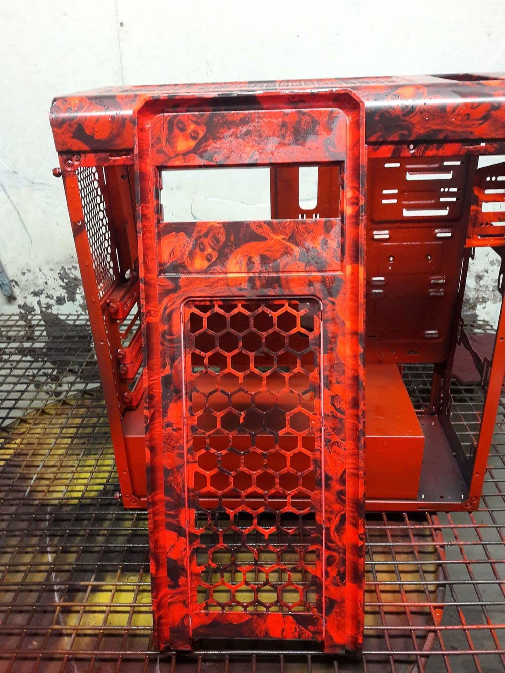 Front panel after  being painted