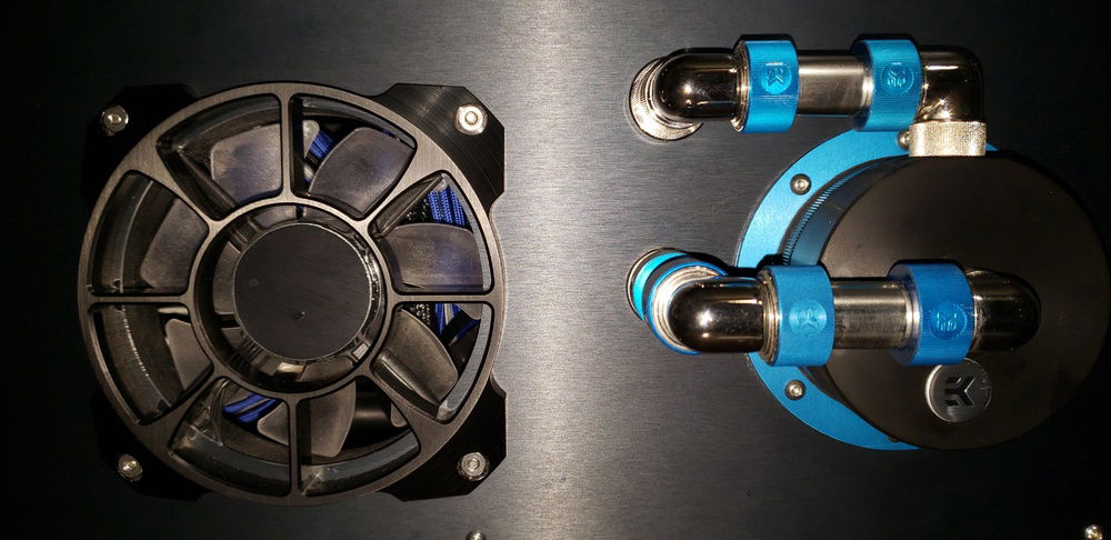 Lit rear pump and exhaust