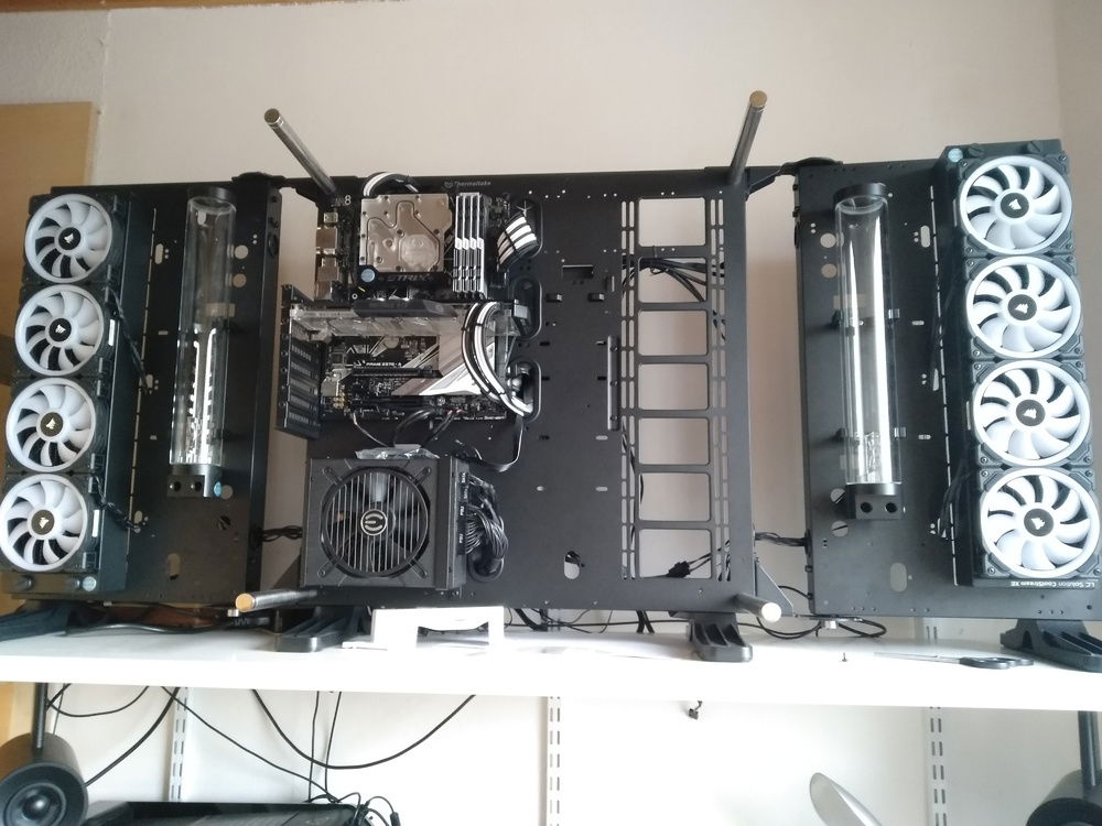 Before I got my third radiator with fans