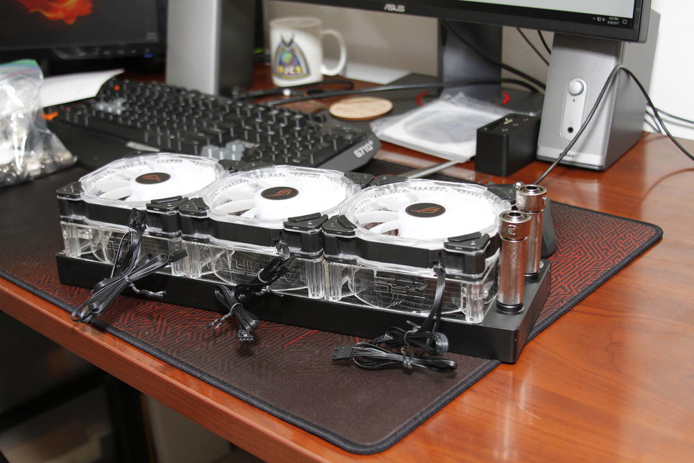 Mocking up the side radiator.