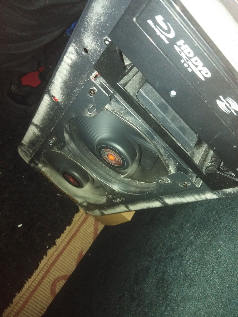 Be Quiet! Fans visible for cleaning.