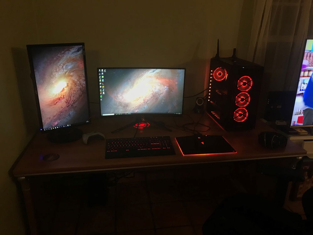 full view of my desk