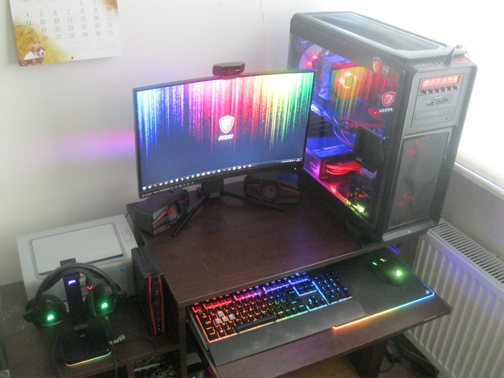 Day shot of complete setup.