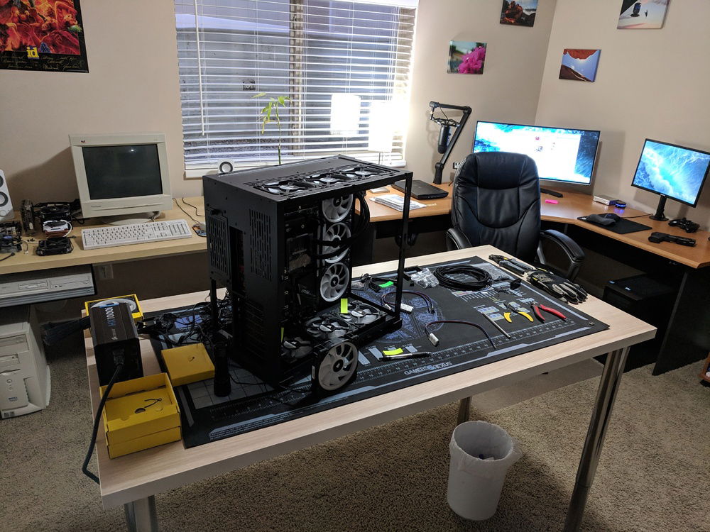 Installing fans and trying to get them all working.