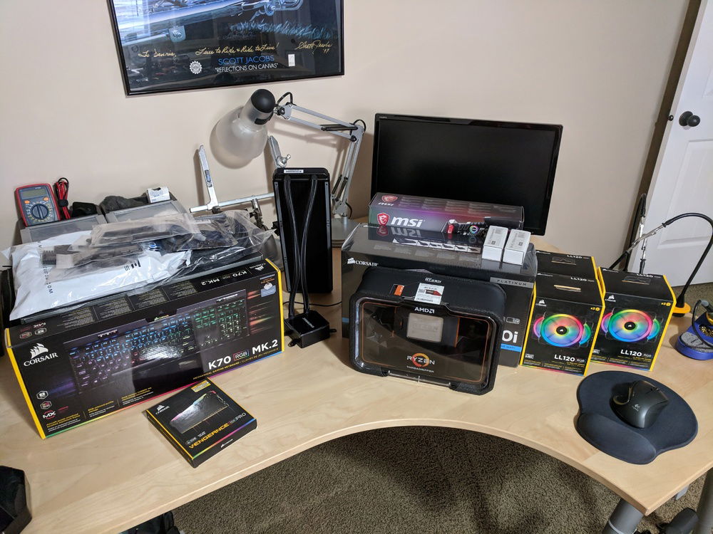 All the parts here and ready to assemble.