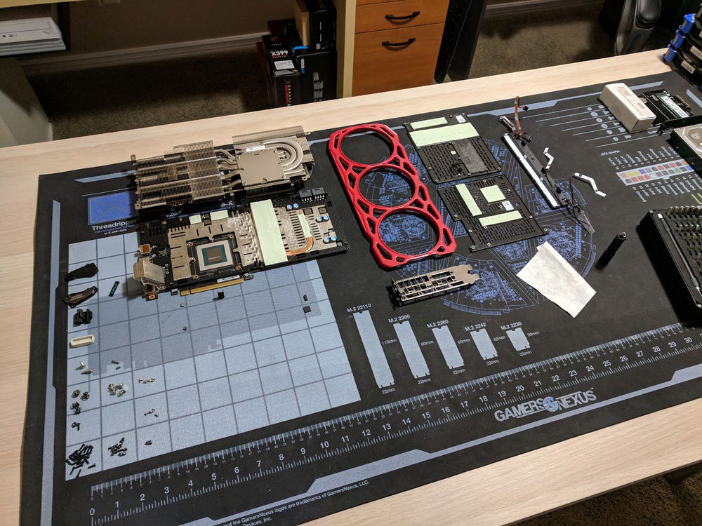 Taking apart the 1080 Ti to paint the shroud black.