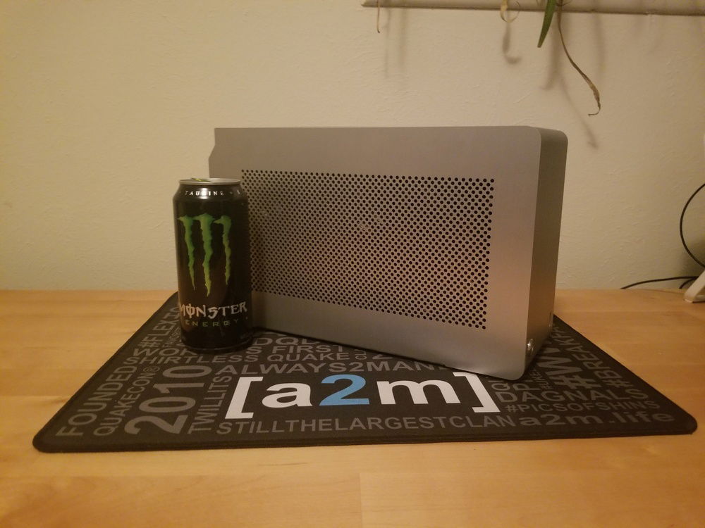 Monster can for size reference.