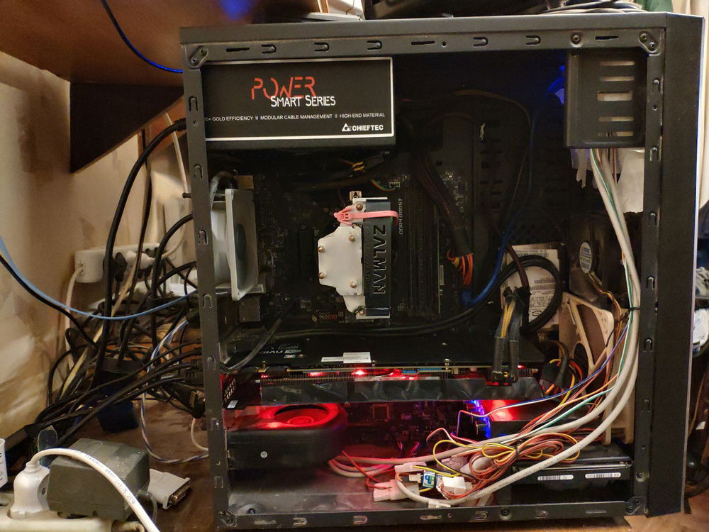 How it Looked with old case