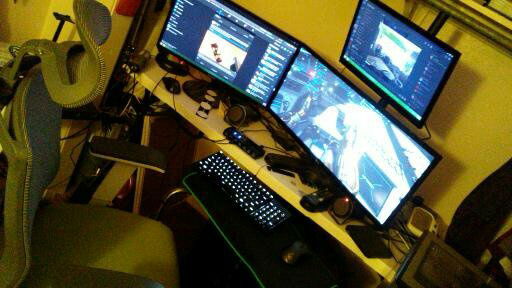 My station, includes my Autonomous Ergo2 chair.