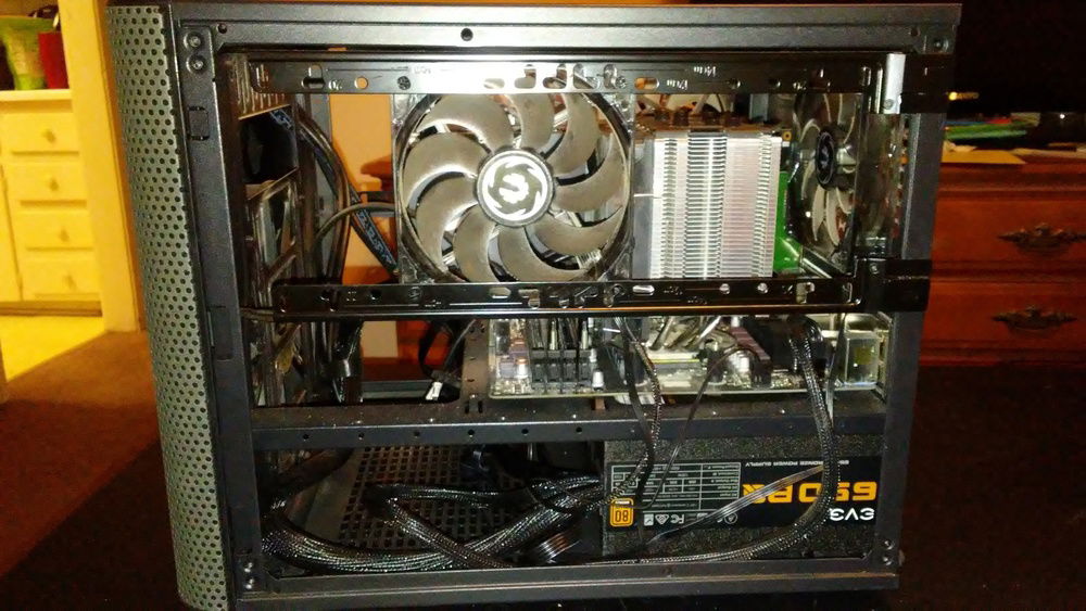 moved fan to top of case