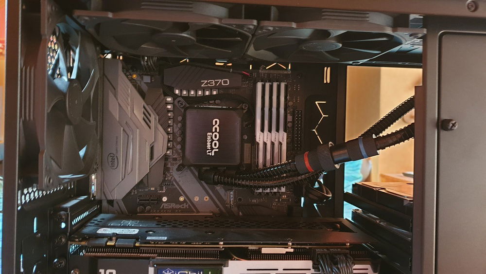 New CPU cooler block placement after adding 16GB more RAM