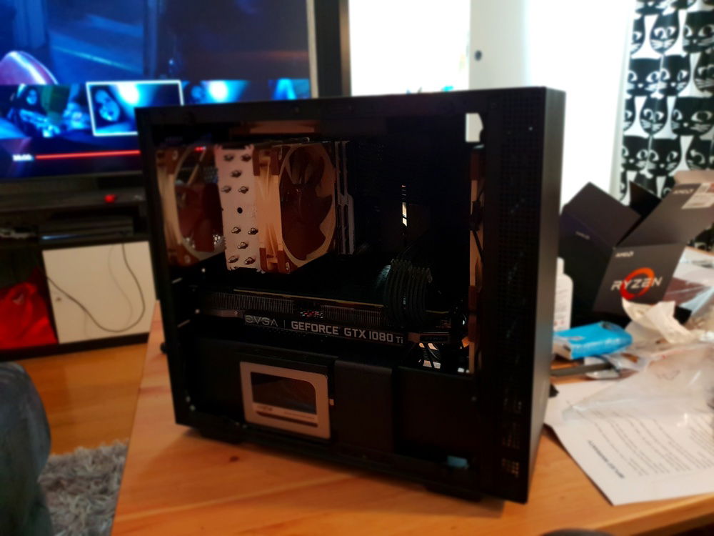 Finished system before powering up.