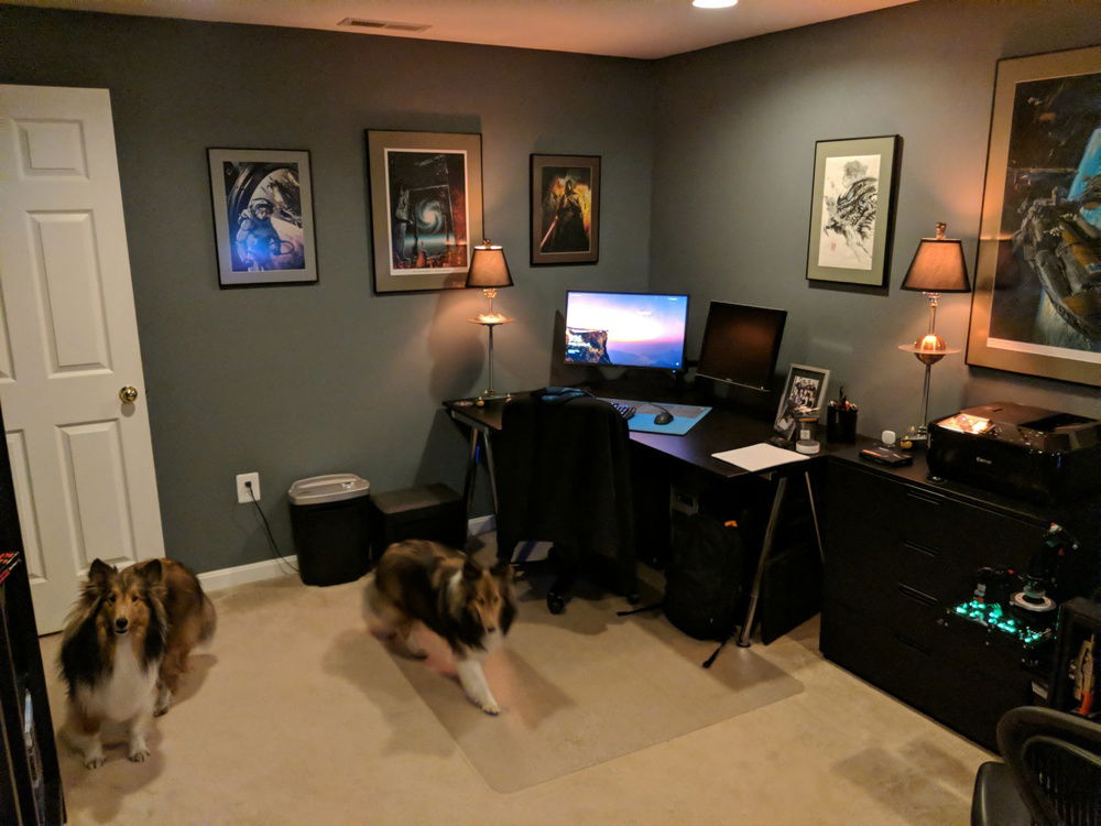 The other half of the room. Dust filters are required to ward off Sheltie fur.