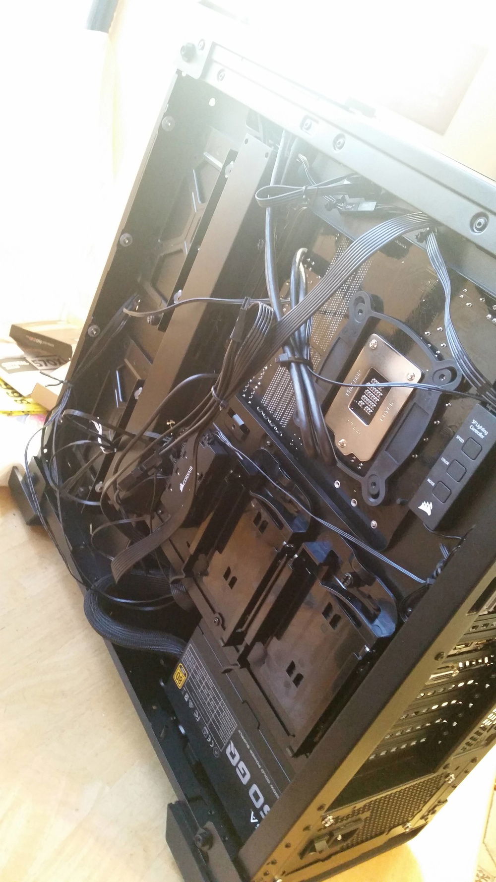 Cable nightmare, later fixed.