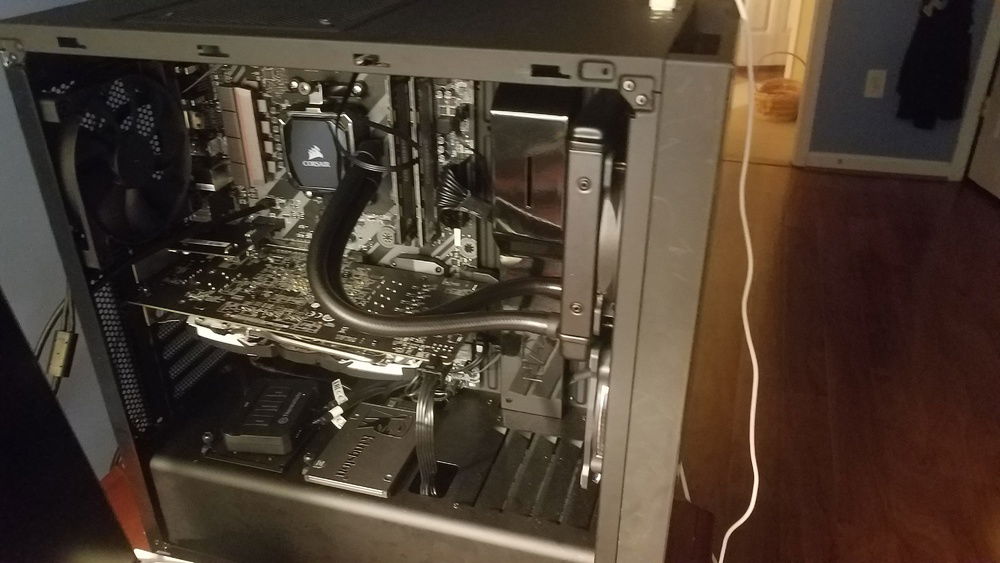 Build (PC off usually white LEDs light up the case)