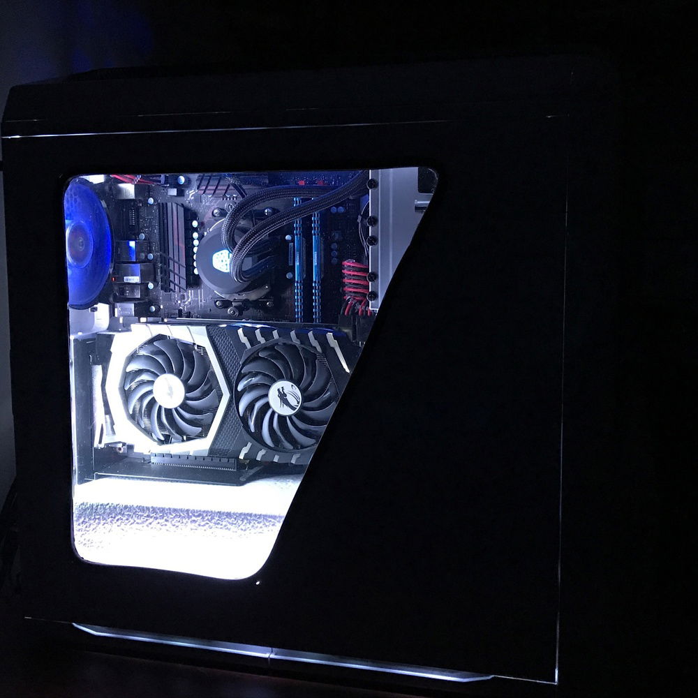 Side shot of the build