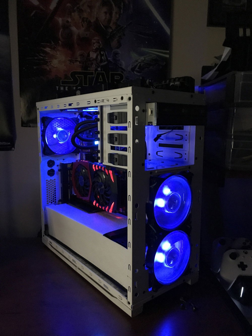 Showing Cooler Master fans.