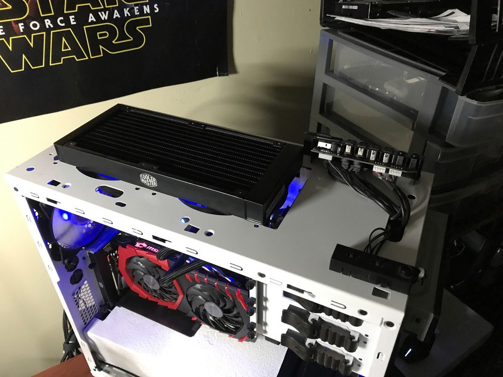 Cooler Master ML240L installed