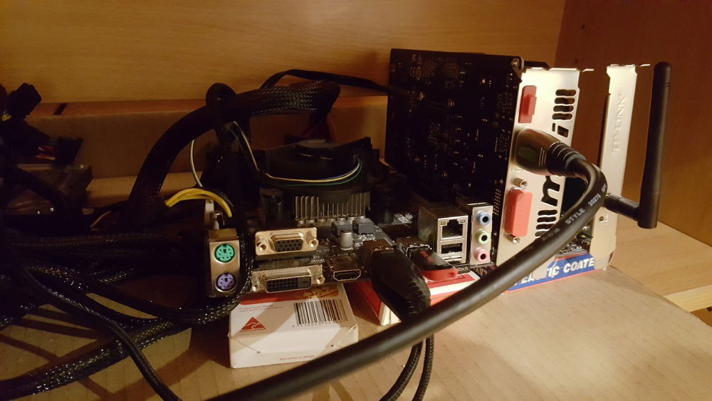 The original build, before I even had a case