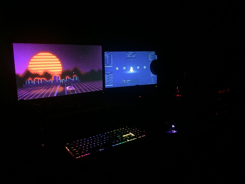 Self-lighting.