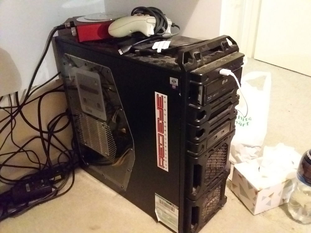 Got this case for free from the side of the road along with the 2TB hard drive that was in a different PC I found dumped outside a charity bin. They can't take electronics so they would only have recycled it.