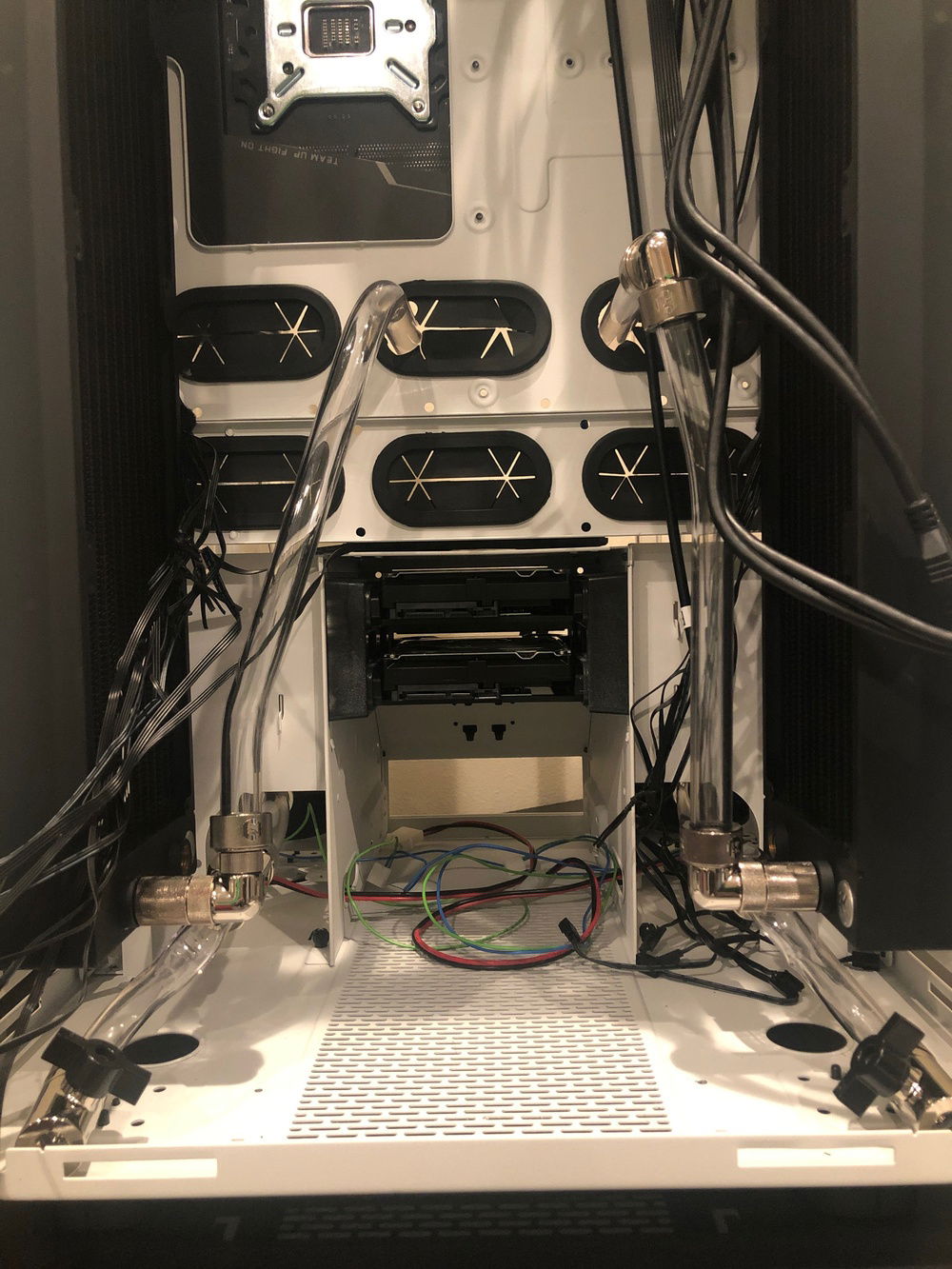 Back of the case and wiring