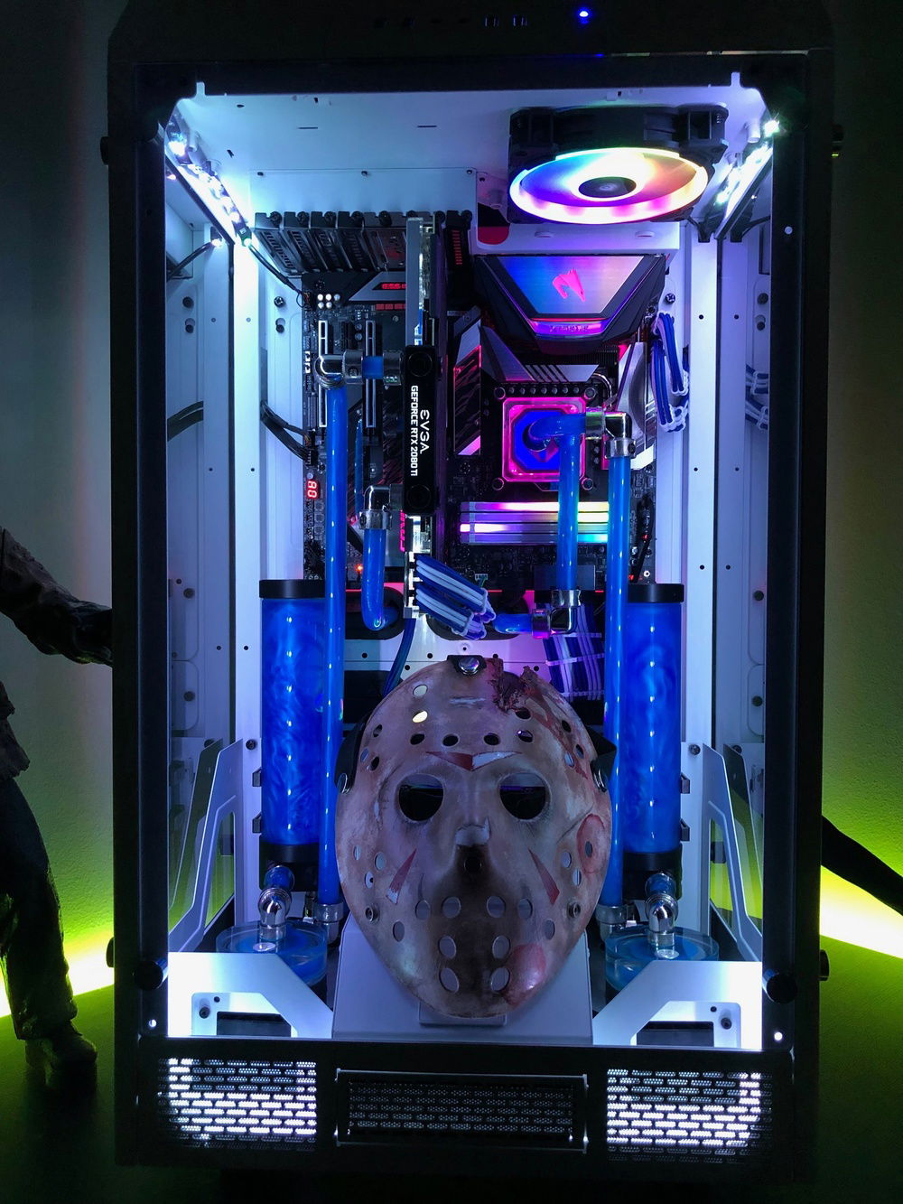 Final product! Lit and in the dark!