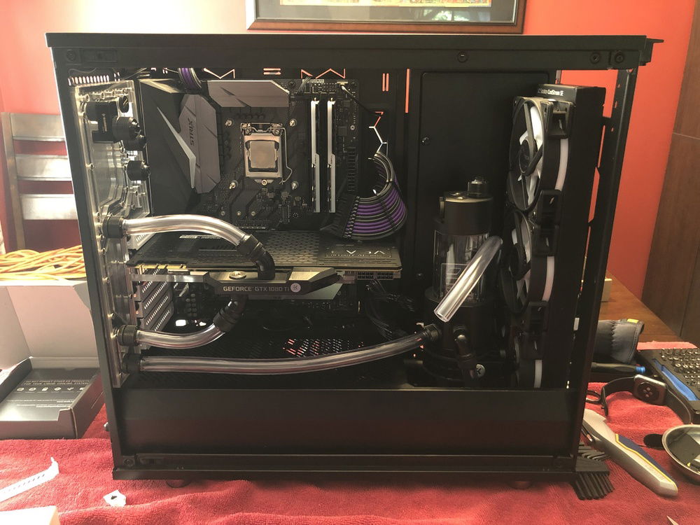 It took a few days to work out the loop order, and order a few for fittings, but assembly has commenced.