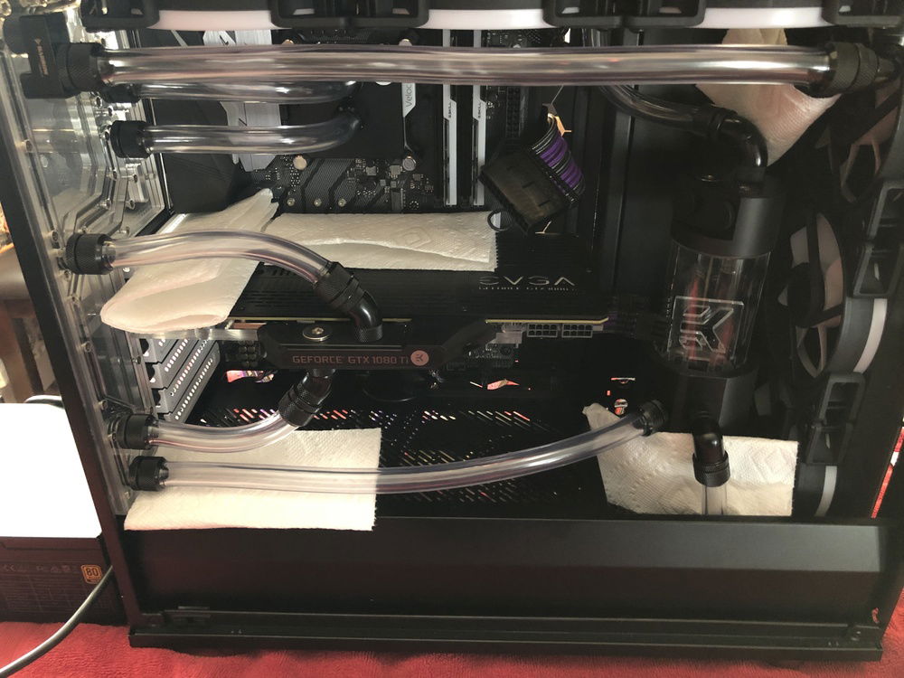 First leak test & flush before adding the Cryofuel.