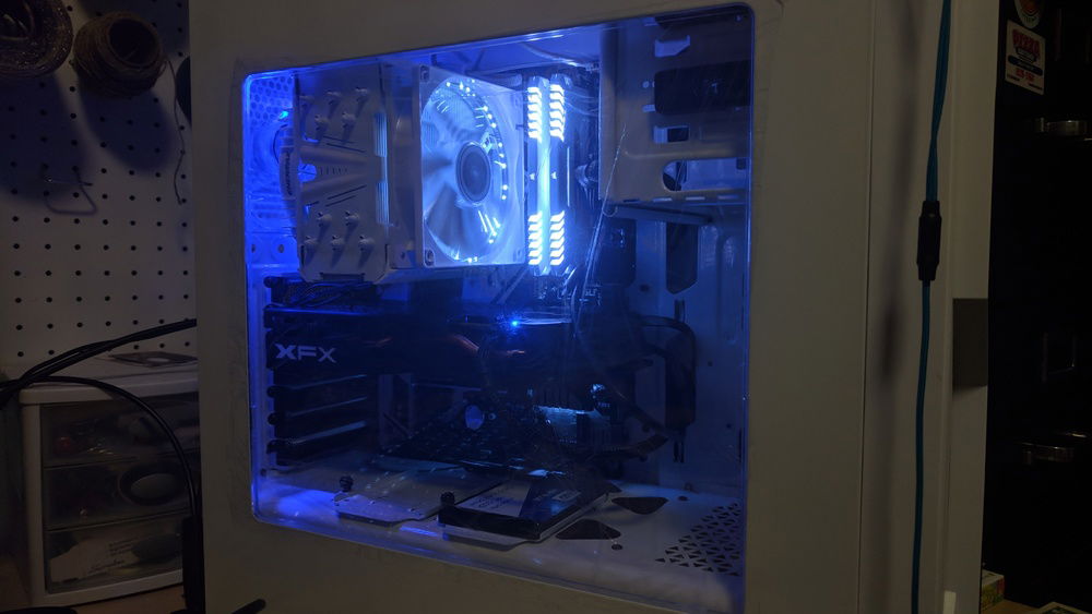 Sideshot of my computer